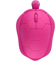 Vista 9 de elec Space Ratón inalámbrico en forma de tortuga, ratón óptico de computadora de 2.4G, 3 botones, 4.7 x 3.0 in (verde menta)