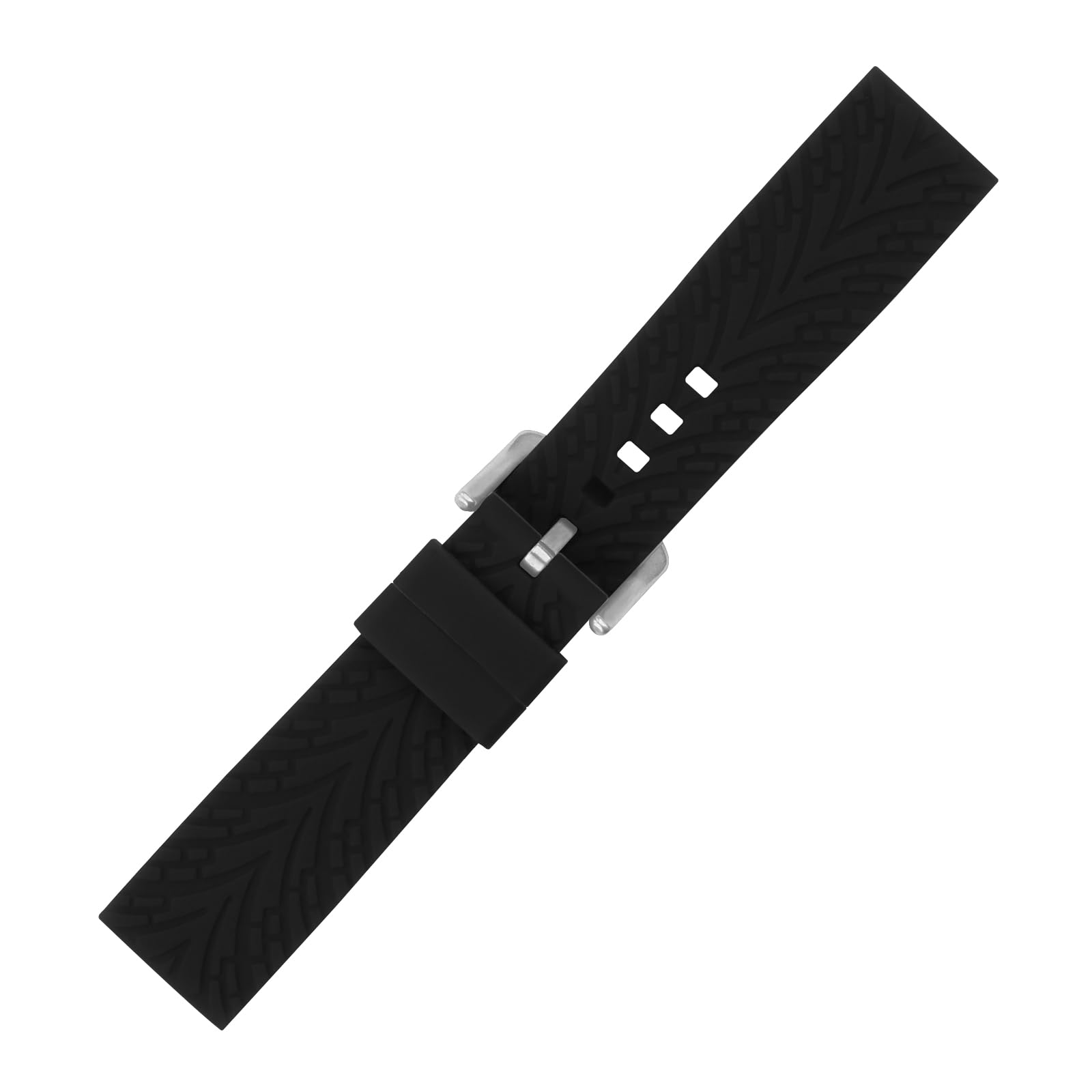 Cinturino in gomma da uomo compatibile con Tissot T035 T070 T086 T116 T120 T123 T125 T129 da donna per lavoro all'aperto impermeabile cinturino da polso in silicone con fibbia, blu (nero)