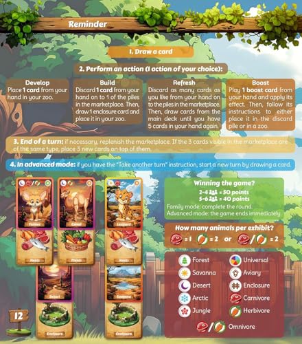 Family Board Game - Build Your Own Animal Zoo miniatura 6