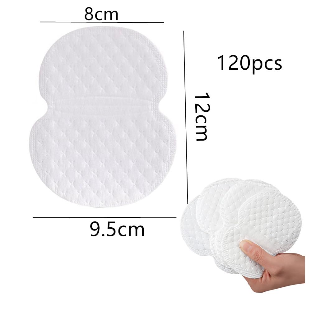 Almohadillas Sudor,120 Parches Almohadillas Sudor Axilas, Parches Antisudor Axilas, Parches Sudor Axilas, Parches Axilas, Hombre Mujer Almohadillas Sudor Axilas