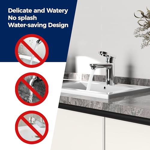 Robinet mono commande DN15 mitigeur lavabo vasque sous-plan économie eau chrome - 6