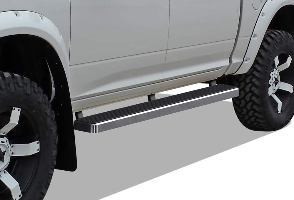 APS Premium 5in 304 Stainless Steel Running Boards Compatible with Dodge Ram 1500 2500 3500 Crew Cab 09-18