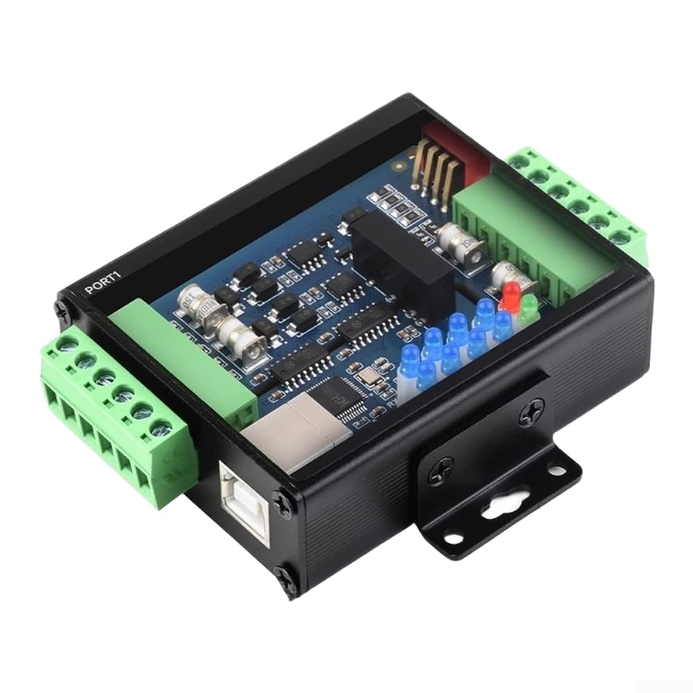Conversor industrial USB a 4 puertos RS485 con chip CH344L aislado