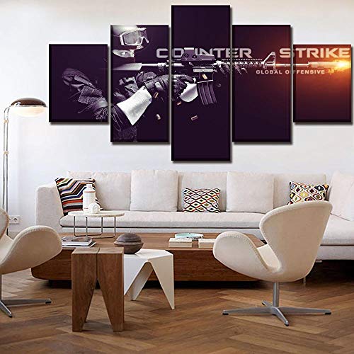 Tableau imprimé sur toile intissée Counter-Strike 150x80cm moderne