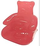 Inflatable Gummy Bear Chair 28" Transparent Clear Sofa Seat Double Person Blow up Chair Yard Portable Inflatable Couch Air Couch Patio Blow up Furniture Camping Outdoor Beach Room (Pink)