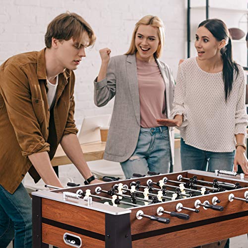 Image of Goplus 54 inch Foosball Table, Soccer Game Table Competition Sized Football Arcade for Adults, Kids, Indoor Game Room Sport