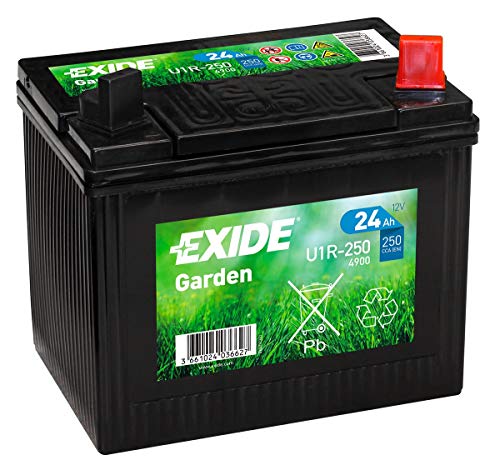 Batterie de tondeuse à gazon Exide U1R-250, 12 V, 24 Ah, 4900