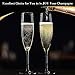 JBHO Champagne Glasses-Elegant Flutes-Gift-Box-Hand Blown Champagne Flutes Glass-100% Lead-Free Premium Crystal - Gift Idea for Wedding, Anniversary, Christmas,New Year-Set of 4-8oz, Clear