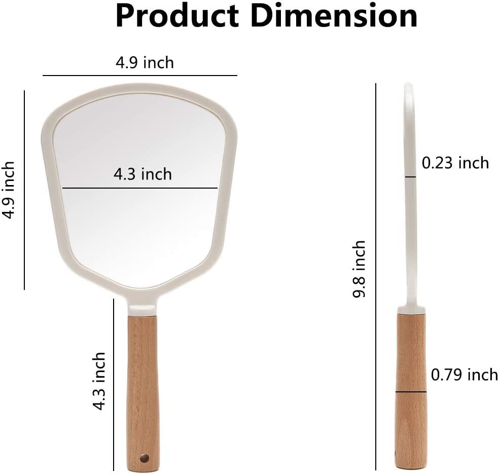 Image of Pink Portable Multipurpose Lightweight Mirror Compact Hand-Fit Size for Daily Use perfact for Makeup, Travel, and Personal Care - (Pack of - 1)