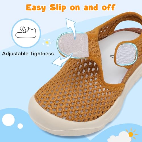 LeIsfIt Toddler Sandals Boys Girls Wide Sandals Kids Water Sandal Shoes Lightweight Barefoot Summer Shoes for Beach Swim3