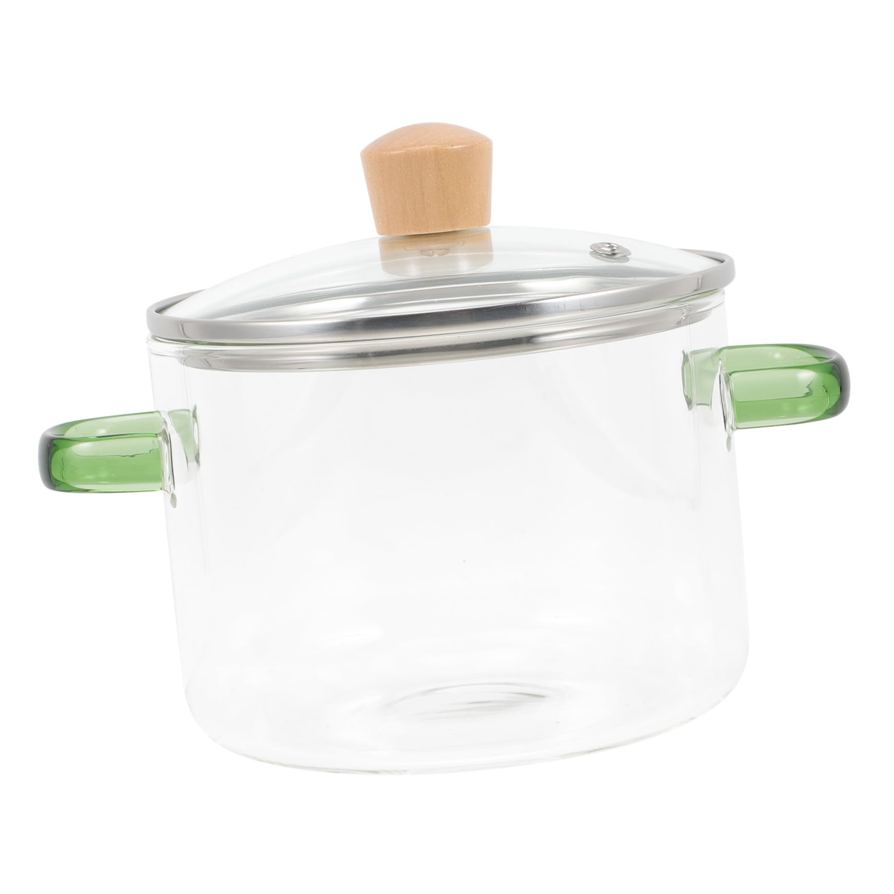 Marmite transparente en verre résistant la chaleur 5 L pour une cuisson saine et élégante