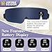 Aroma Season Silk Heated Eye Mask Cordless, 1500mAh Warm Eye Compress for Dry Eyes, Blepharitis, 4 Time Levels and 4 Temperature Settings, Washable (Navy Blue)