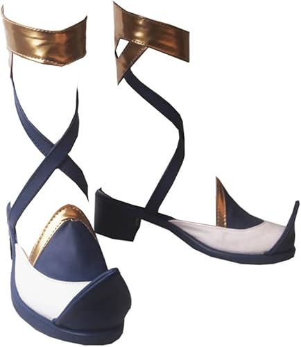 COSGOGO Juego de anime Genshin Impact Faruzan - Zapatos de cosplay para Halloween, carnaval, fiesta, disfraz de anime para mujer, zapatos de cosplay
