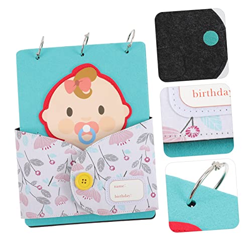 ifundom 3 Pecas diário de bebê presente para meninas lembrança de bebê albúns de fotografias álbum d