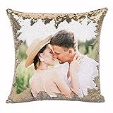 Almohada de lentejuelas personalizada: haga clic en "Personalizar ahora" para personalizar esta almohada de lentejuelas, luego cargue su foto para agregarla al carrito de compras. Puede ver la imagen de vista previa personalizada en las opciones de personalización. ¡Adaptaremos cada foto para usted para garantizar los mejores resultados!