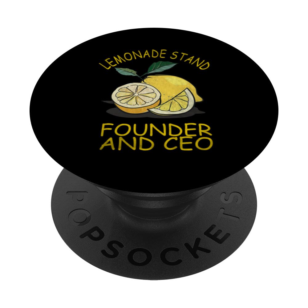 Lemon Stand Founder And Ceo Lemonade Juice PopSockets Standard PopGrip