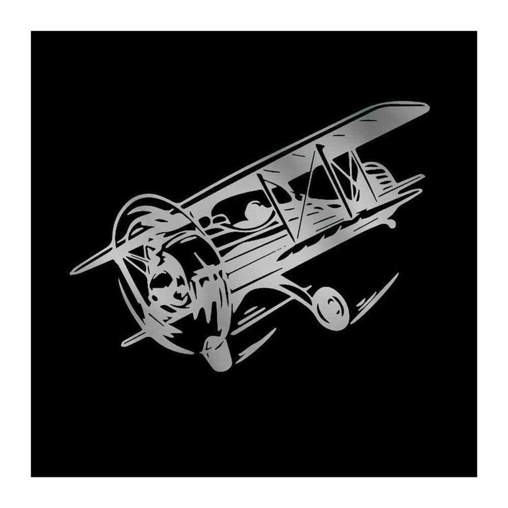 18cm Flying On Car PVC Parts Accessories Cute Decals Cover Scratches(Silver,23cm)