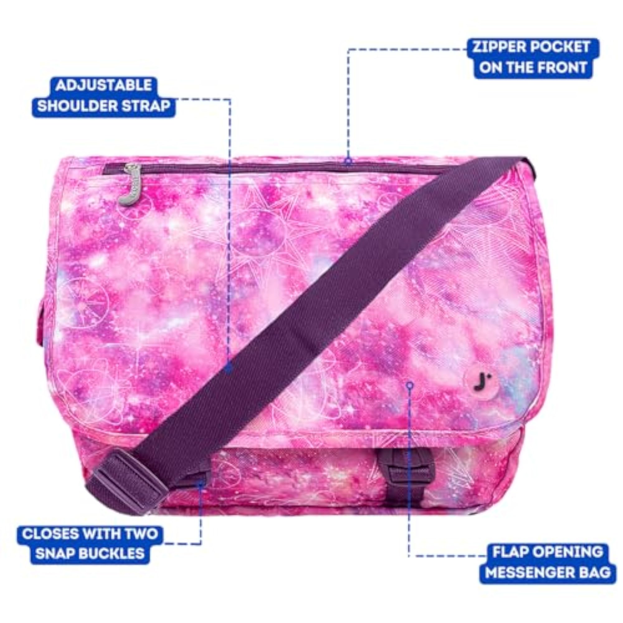 Purple Galaxy One Size Bag for Everyday Use