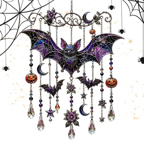 Atrapasol de Halloween acrílico 2D colgante gótico decorativo 2