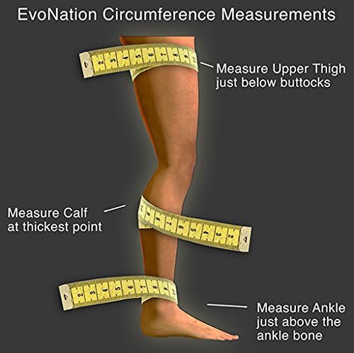 3 Pair EvoNation Men's USA Made Graduated Compression Socks 20-30 mmHg Firm Pressure Medical Quality Knee High Orthopedic Support Stockings Hose - Best Comfort Fit, Circulation, Travel (Medium, Black)