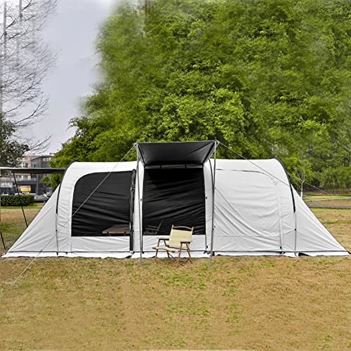 Carpa túnel familiar para 5-8 personas blanca miniatura 3