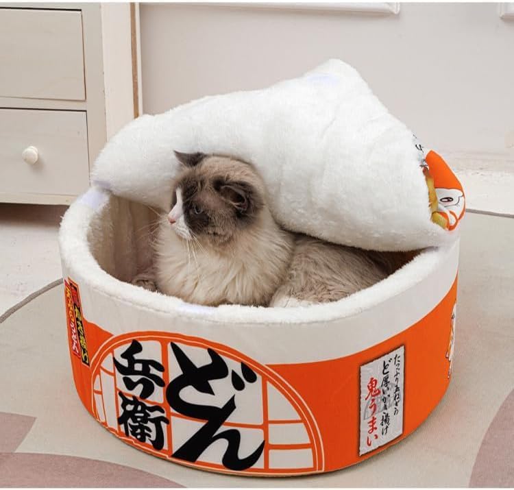 らっぱ人家 にゃんにゃん ベッド クッション ペット-petソファー 愛玩動物住み処 フユヨー ネコマット-mat アラエルラグ ドンベエ ベッドカップメン ベッド 