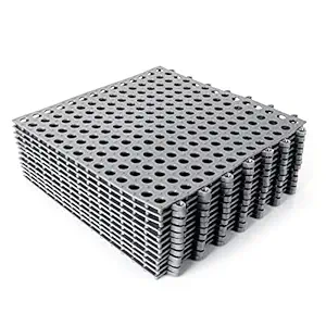 GLEEJON 12 Pack Interlocking Soft PVC Flooring Tile Mat, 12
