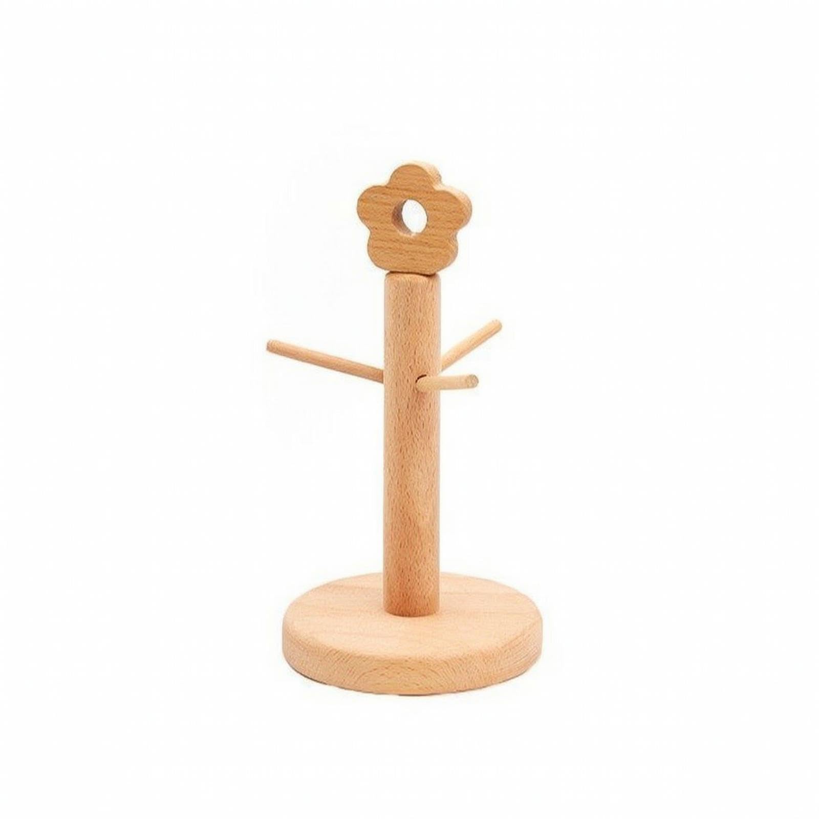 Key Organizer with Peg Arms Freestanding Key Holder Upright for Entryway, Hallway, Bedside Table Flower Short 3-claw-image-27