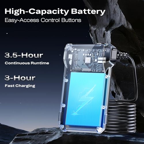 Endoscope Borescope Camera with Light, 4.3\" IPS 1920P HD Inspection Camera, 7.9mm IP67 Waterproof with 8 Adjustable LEDs, 16.4FT Semi-Rigid Snake Cable for Sewer, Automotive Engine, Pipe, HVAC - Thumbnail 7