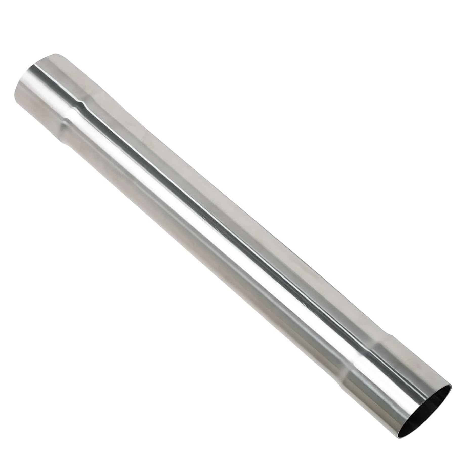 1.5 Inch Exhaust Pipe T304 Stainless Steel Exhaust Tubing (SS Tubo), Tailpipe 1 1/2' ID Length 17.3' Straight Tubing, Flared, Polished Finish