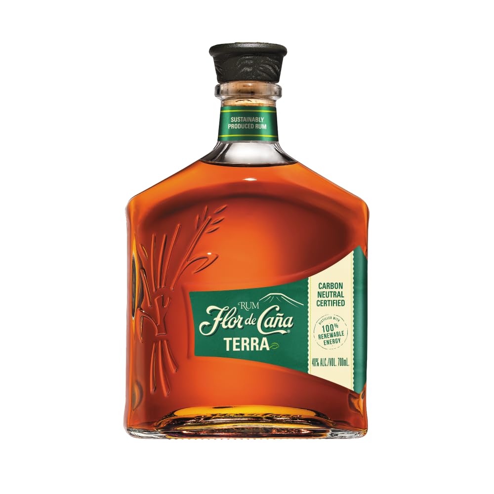 FLOR DE CAÑA Rum Terra 15 Jahre Gepa, klimaneutral und Fair Trade-zertifiziert, 40%, 0,7L