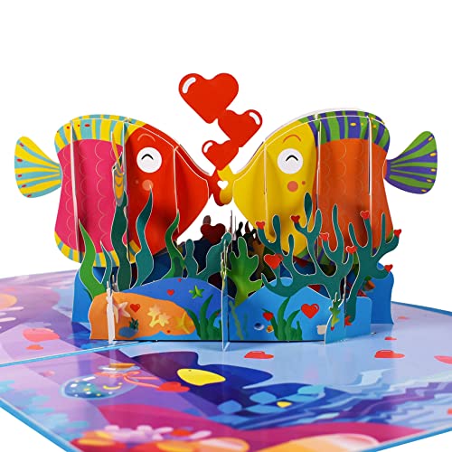 Magic Ants Carte d'anniversaire pop-up 3D Saint-Valentin cartes de vœux pour femme votre amour romantique invitations de mariage Cover