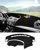 Autorder Dashboard Cover Mat for 2010-2013 Mazda 3 Sedan/Hatchback/MazdaSpeed3 Accessories Dash Cover Flannel Dash Mat Sunshade Glare UV Rays Protector