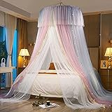 Mosquitera Cama, Mosquitera Viaje con Cadena de luz LED, Mos