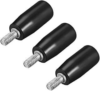 uxcell 3 Pcs Revolving Handwheel Machine Handle M6 Male Threaded Stem for Milling Machine