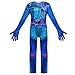Kosplay Déguisement Descendants 3 Mal/Evie/Belle/Uma Halloween Cosplay Costume Enfant Bleu