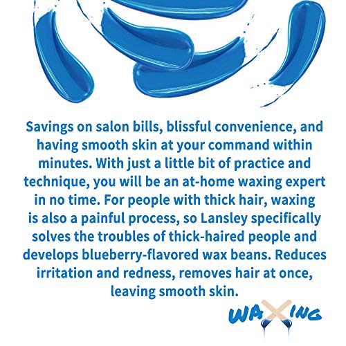 ILansley Wax Kit for Women Men Coarse Body Hair with Strongest Blue Refill Hard European Wax, At Home Waxing Kit for Underarms, Legs, Back and Chest Stripless Cera Para Depilar - Thumbnail 5