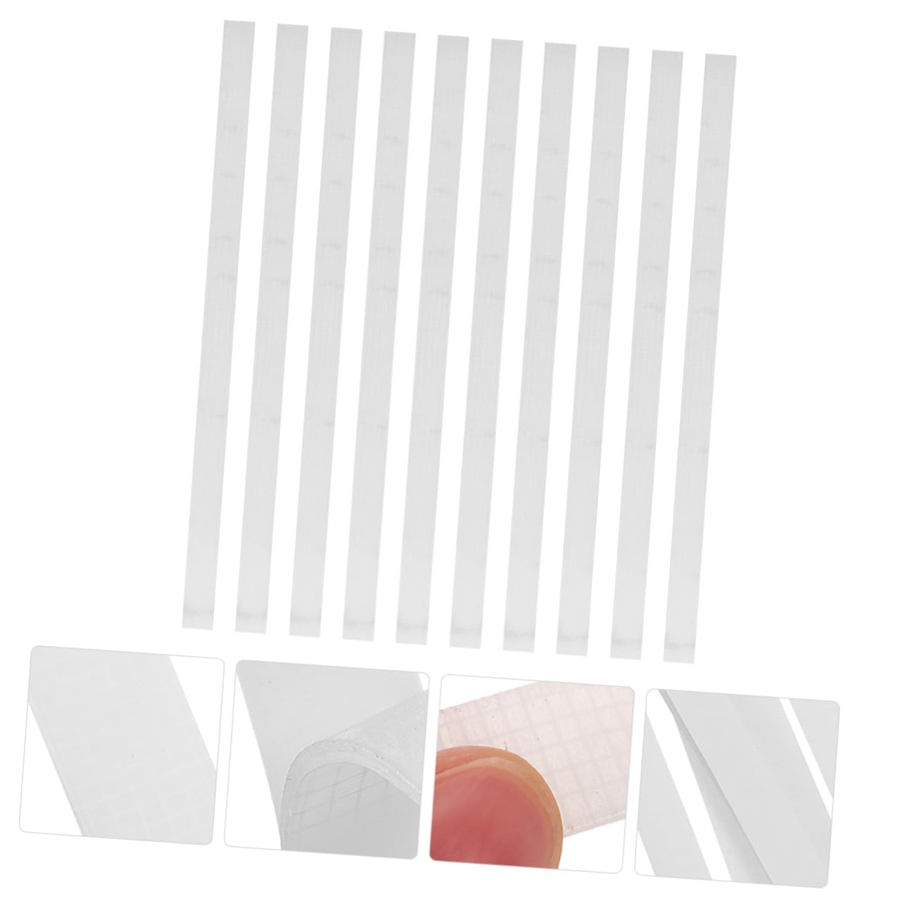 Operitacx 50 Pz Striscia Adesiva Termofusibile Strisce Di Nastro Per Riparazione Libri Nastro Di Riparazione Del Libro Forniture Per Ufficio Striscia Di Nastro Adesivo Bianca Colla
