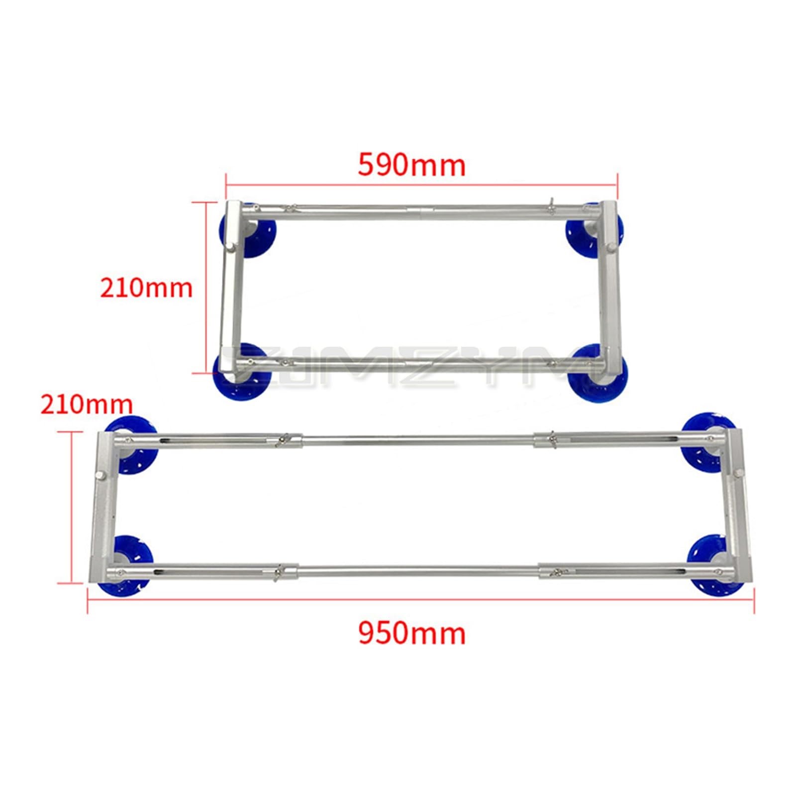 Ventosa para vidrio, Dispositivo de succión de pantalla de TV LCD con 4 ventosas for pantalla de TV LED de 32 a 55 pulgadas, ventosa de vidrio, elevador de vacío, ventosa de pantalla de TV Para azulej