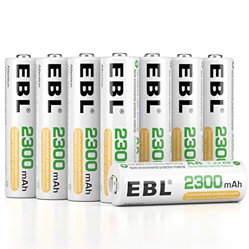 Image of EBL Pack of 16 AA Batteries Rechargeable NiMH 2300mAh Everyday Battery