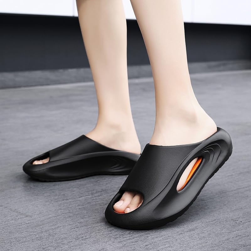 Slippers Slides for Men Non-Slip Cloud Slides House Bedroom Shoes Shower Quick Drying Sandals Indoor and Outdoor Beach Garden Travel4