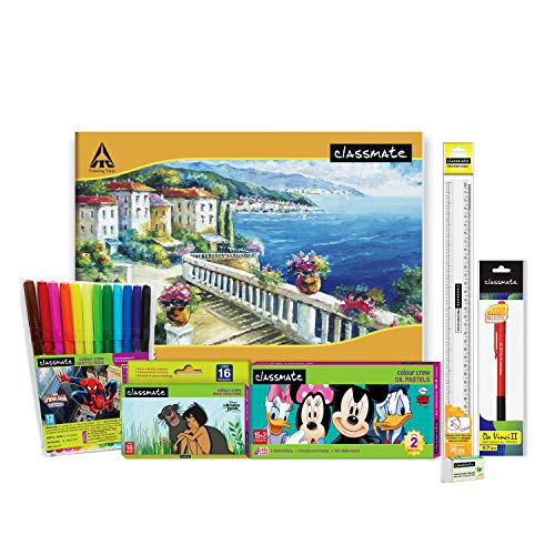 Image of Classmate Notebook - Single Line & Classmate Disney Colour Fun Combo Kit