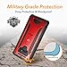 YOUMAKER Kickstand Case for Galaxy Note 9, Full Body with Built-in Screen Protector Heavy Duty Protection Shockproof Rugged Cover for Samsung Galaxy Note 9 6.4 Inch - Red/Black