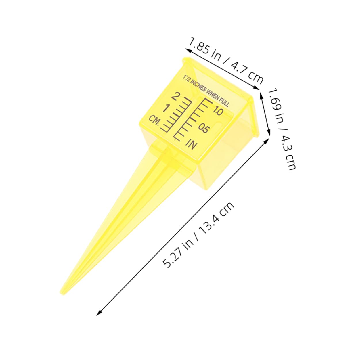 SUPVOX Accurate Rain Measuring Gauge for Outdoor Use Garden Lawn and Yard Sprinkler Water Gauge with Easy Setup