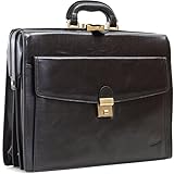 Volume (en litres) : 21 Katana - Cartable américain en Cuir Collet - Noir - 42 x 34 x 15 cm - Noir
