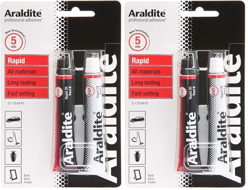 Image of Araldite® Rapid 15ml x 2 Tubes Epoxy (Pack of 2)