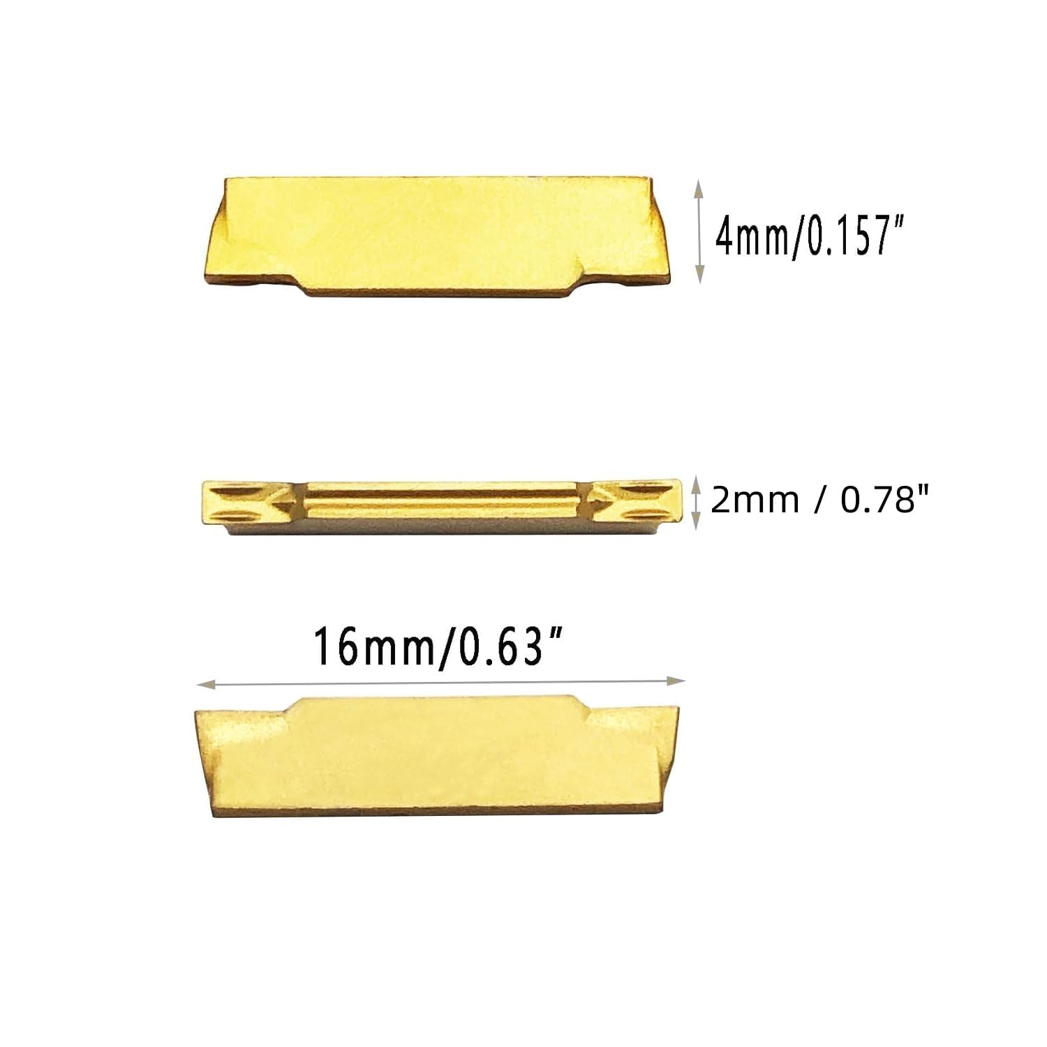 Grooving Tool Holder Set - Carbide Inserts for Steel -2