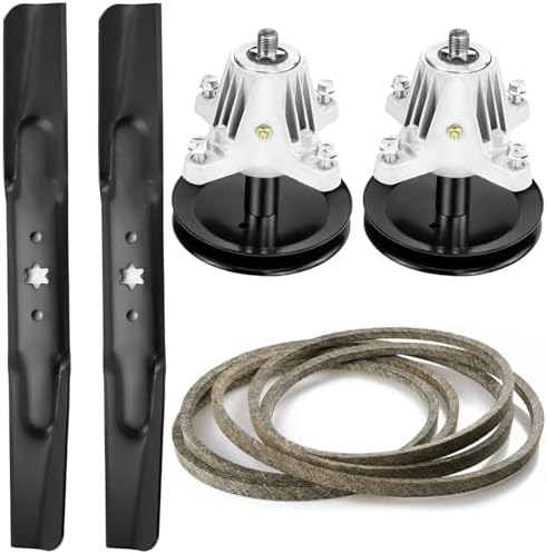 Ricambio Tagliaerba LA130 Kit Puleggia Cinghia Lama Mandrino Per John Deere LA130 LA140 X140 - Taglia Ponte 48", Alluminio, Caltric Puleggia Cinghia - Foto 8