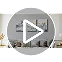 DZRWUBHS Canvas Wall Art For Living Room Wall Decor For Bedroom Bathroom Office Decor Mountain Abstract Paintings Landscape Prints Artwork Modern Framed Home Decorations Ready to Hang 12x16 3 Piece
