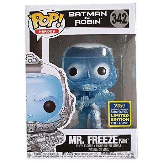 Funko Pop! Heroes: Batman & Robin - Mr. Freeze Glitter Version #342 SDCC 2020 Shared Summer Convention Exclusive Pop Vinyl Figure Rare